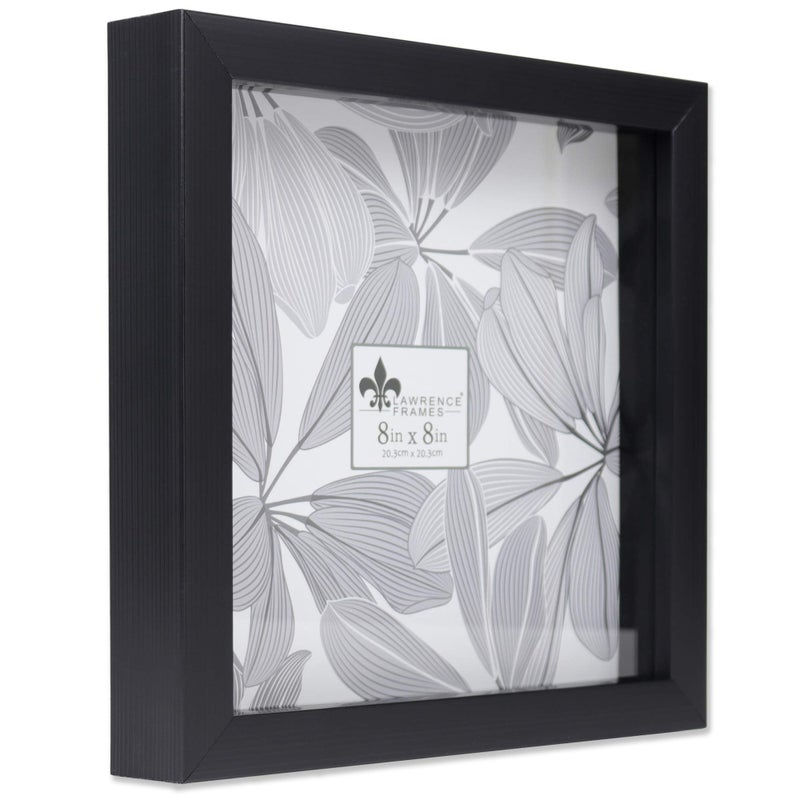 Lawrence Frames 785088 Shadow Box Frame, 8x8, Black - Image 1